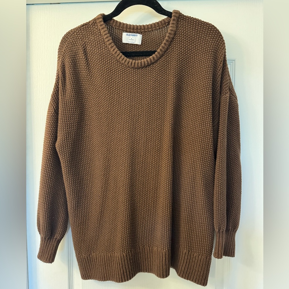 Old Navy Brown Tunic length sweater